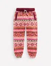 Boden Fair Isle Sweatpants Pink Aztec Geo  In Multi