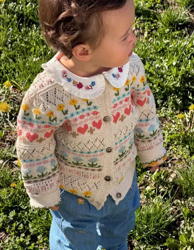 Boden Babies' Fair-isle-strickjacke Aus Baumwolle In Bunt | Grösse 98 In Brown