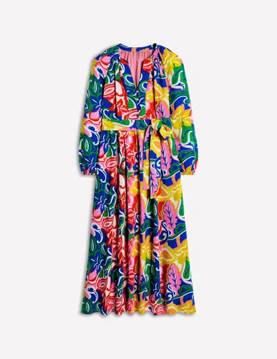 Boden Faye Double Cloth Dressmulti, Foliage Twirl Women  In Multi/ Foliage Twirl