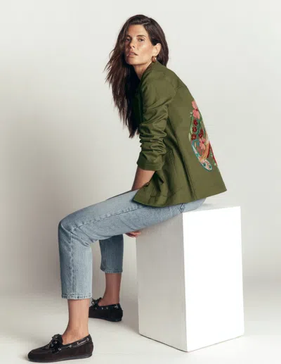 Boden Fife Arbeitsjacke Aus Baumwolle In Khaki | Grösse 46 In Green