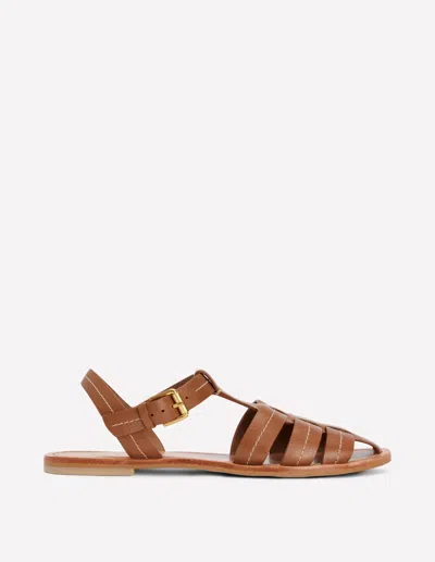 Boden Fisherman Flat Sandals Tan Women  In Brown