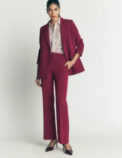 Boden Fitzrovia Klassisch Geschneiderte Hose In Dunkelviolett | Grösse 30 In Burgundy