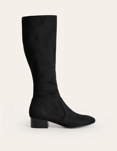 Boden Flat Stretch Knee Bootsblack Women  In Black
