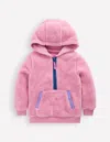 Boden Fleece Hoodie Pink Haze  In Pink