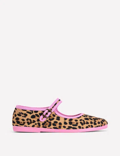 Boden Flexi Mary Jane Leopard Women  In Brown