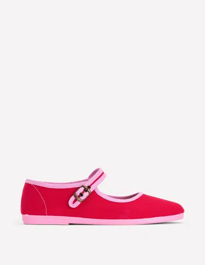 Boden Flexi Mary Jane-post Box Red/ Soft Pink Female