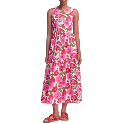 Boden Floral Print Poplin Midi Dress In Multi