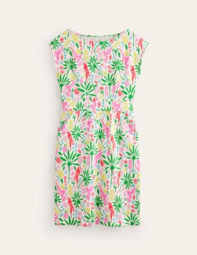 Boden Florrie Jersey Dress Multi, Tropical Paradise Women