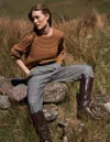 Boden Flauschiger Grobstrickpullover-camel Meliert