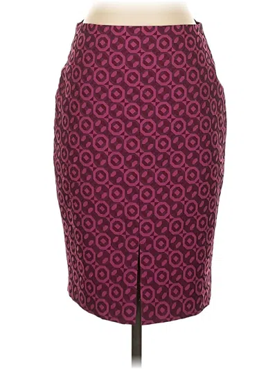 Pre-owned Boden Formal Skirt In Burgundy