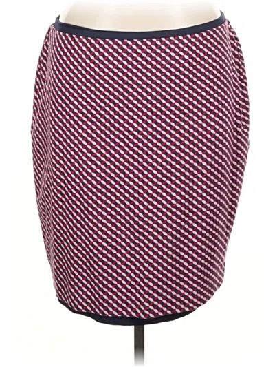 Pre-owned Boden Formal Skirt In Burgundy