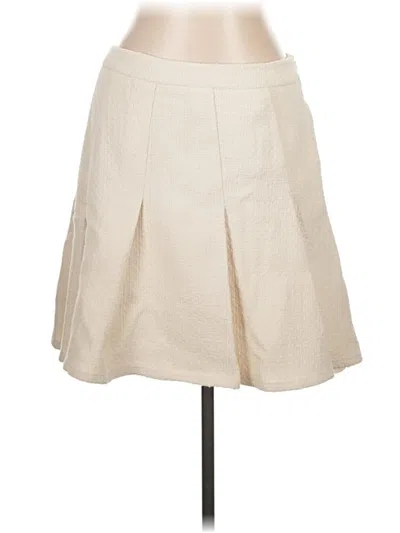 Pre-owned Boden Formal Skirt In Ivory