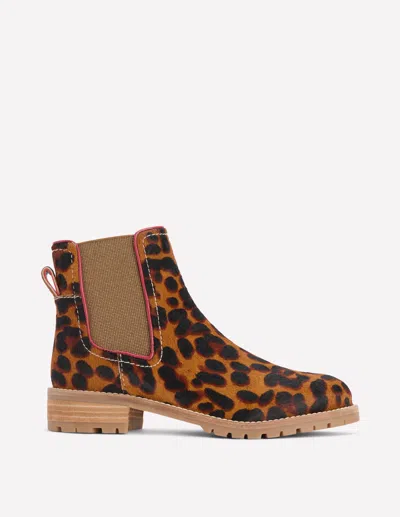 Boden Freya Chelsea Boots-leopard Female  In Brown