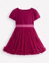 Boden Full Skirt Occasion Dress Cherry Jam  In Burgundy