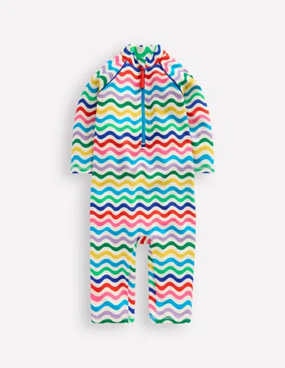Boden Babies' Fun Sun Safe Surfsuitmulti Small Wave Boys  In Multi