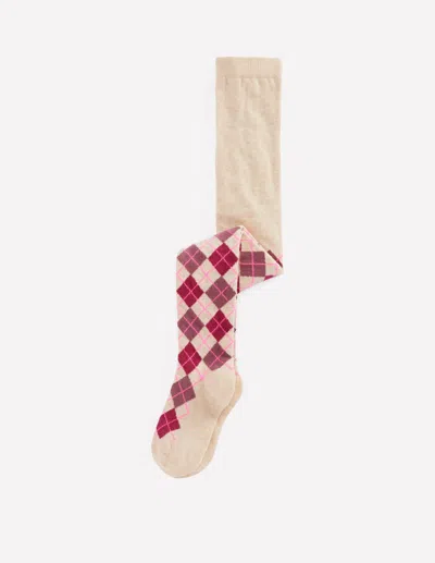 Boden Kids' Gemusterte Strumpfhose-argyle | Grösse 98 In Gray