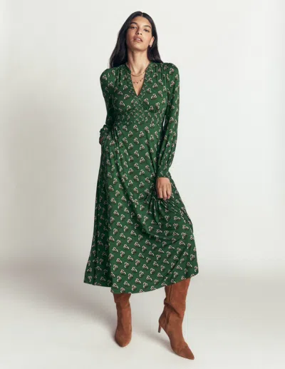 Boden Georgia Jersey-midikleid In Grün | Grösse 30 In Green