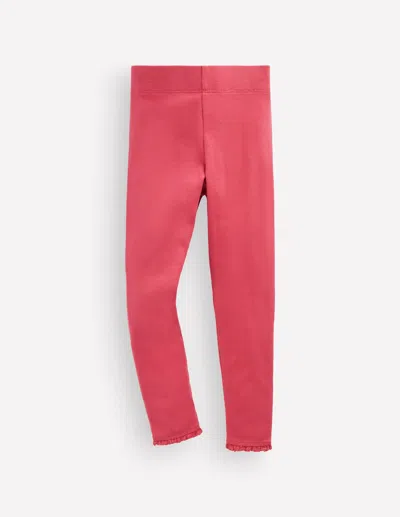Boden Kids' Gerippte Leggings In Rosa | Grösse 98 In Gray