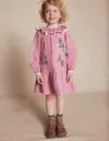 Boden Gewebtes Kleid Mit Spitzenbesatz-zuckerwattenrosa Feen In Pink