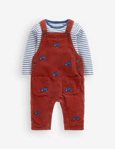 Boden Babies' Gewebtes Latzhosen-set In Rot | Grösse 68 In Red