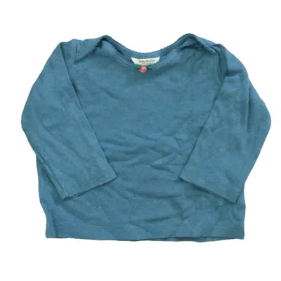 Pre-owned Boden Kids' Girls Blue Long Sleeve T-shirt