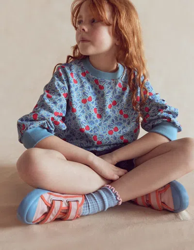 Boden Kids' Girls Canvas Sneakers | Size 38 In Blue