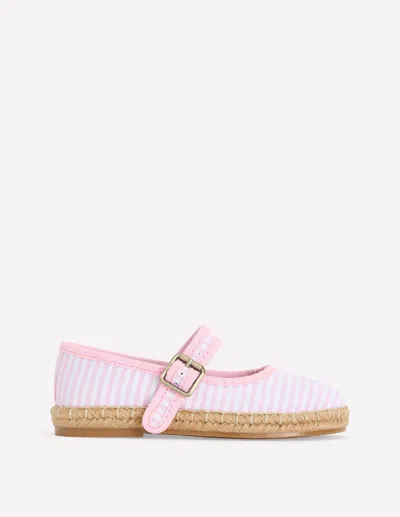 Boden Kids' Girls Espadrille Mary Janes Shoe In Pink | Size 34
