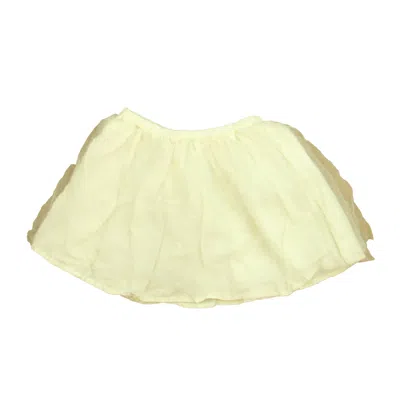 Pre-owned Boden Kids' Girls Ivory Skirt In Yellow