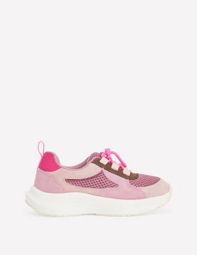 Boden Kids' Girls Pink Sporty Trainers | Size 25 In Multi