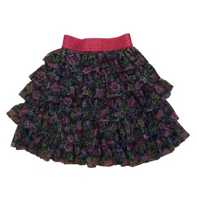 Pre-owned Boden Kids' Girls Purple Floral Skirt
