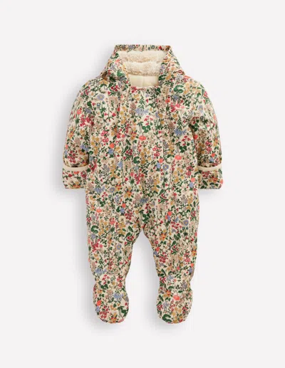 Boden Babies' Girls Snowsuit Multi Flower Meadow