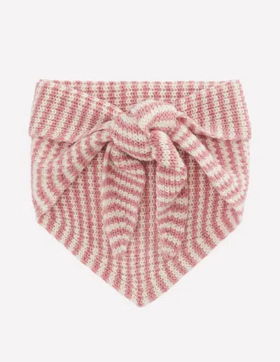Boden Kids' Girls Triangle Knitted Scarf | Size 5-8 Years In Pink