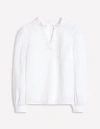 Boden Grace Linen Top-white Female  In White