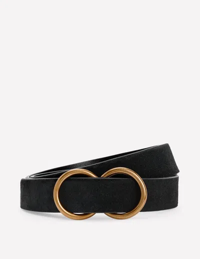 Boden Gürtel Mit Doppelring In Schwarz | Grösse Xs In Black