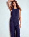 Boden Gwen Jumpsuit Mit U-boot-ausschnitt-marineblau In Blue