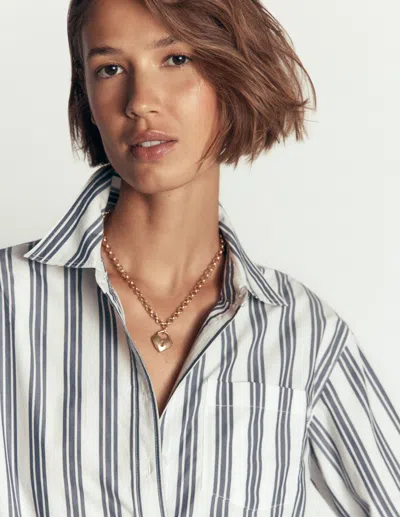 Boden Halskette Mit Liebesschloss In Gold In Silver