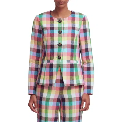 Boden Hampstead Linen Blazer In Multi