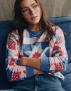 Boden Hannah Patchwork Sweatshirt In Multi
