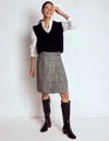Boden Helen Schottenrock Aus Wolle-blau, Grau Glencheck In Gray
