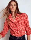Boden Helena Baumwolloberteil-cranberryrot, Zarte Rebe In Red