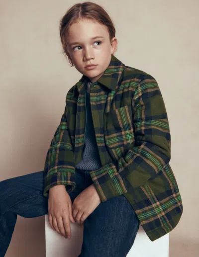 Boden Kids' Hemdjacke In Grün | Grösse 98 In Green