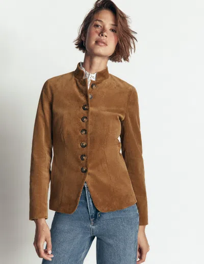 Boden Hereford Cordjacke Im Military-stil | Grösse 30 In Brown