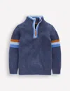 Boden Klassischer Pullover Mit Halblangem Reissverschluss-schuluniform-marineblau In Blue