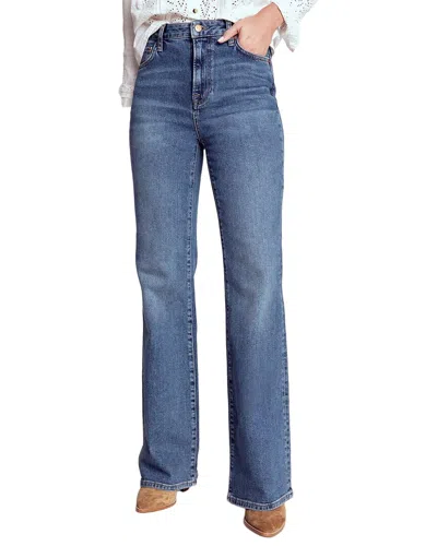 Boden High Rise Mid Vintage Fit & Flare Jean In Blue