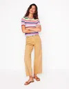 Boden High Rise Straight Crop Jeans Buttermilk Yellow Women  In Brown