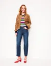 BODEN HIGH RISE STRAIGHT LEG JEANSINDIGO WOMEN BODEN
