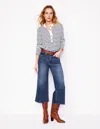 Boden High Rise Wide Crop Jeans Mid Vintage Women  In Multi