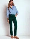 Boden Schmale Cord-jeans Mit Hohem Bund-dunkles Smaragdgrün In Green