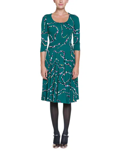 Boden Highgate Green Beads Print Jersey Dress