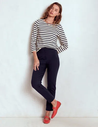 Boden Highgate Ponte-hose-aqua Marine Marl In Multi